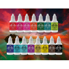 Maya Inks Alcohol Ink Set of 15  | 15ml Each | Red, Blue, Violet, Green, Parrot Green, Turquoise, Black, Orange, Pink, Brown | For Painting & Resin Art